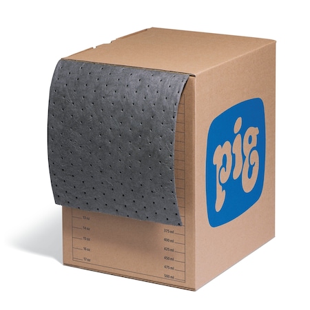 Pig SizeRight Packaging Absorbent, Heavyweight, 12in W x 150' L, 1 roll per box PKG014